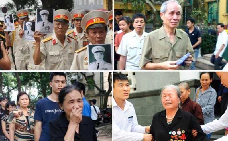 Hình ảnh Đại tướng Võ Nguyên Giáp sống mãi trong lòng nhân dân Việt Nam. 