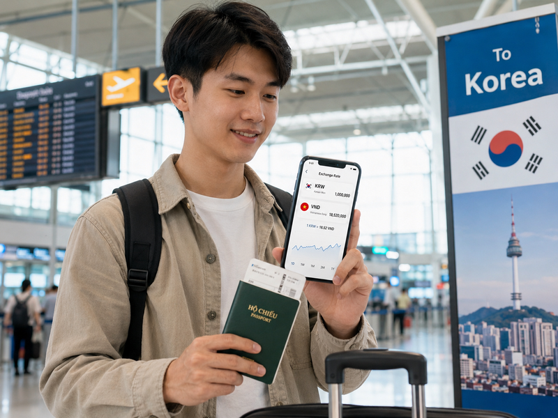 Tỷ giá Won được quan tâm nhiều vì liên quan trực tiếp đến du học, du lịch, lao động và mua sắm tại Hàn Quốc. 