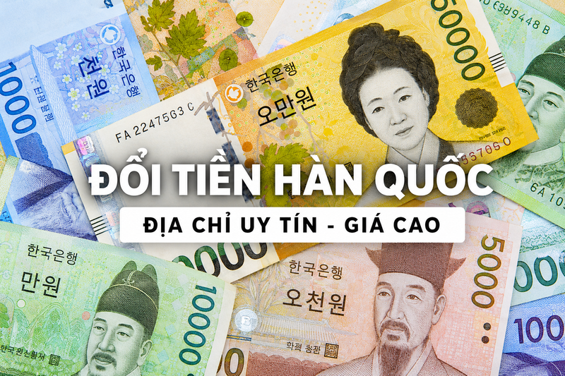 Đổi Won tại ngân hàng hoặc điểm thu đổi hợp pháp giúp đảm bảo an toàn và có chứng từ rõ ràng. 
