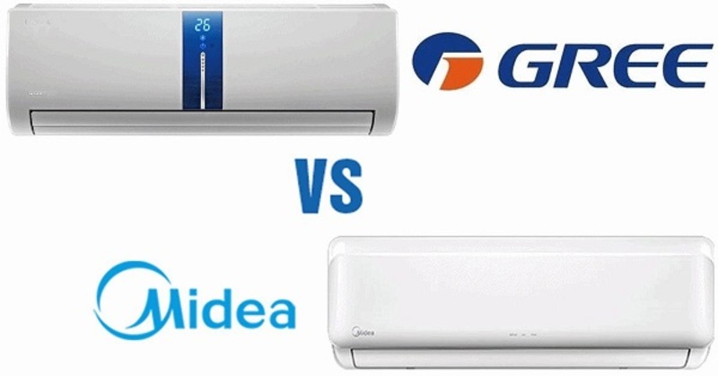 Midea và Gree là nhóm điều hòa phổ thông, dễ tiếp cận với nhiều mức công suất và giá bán. 