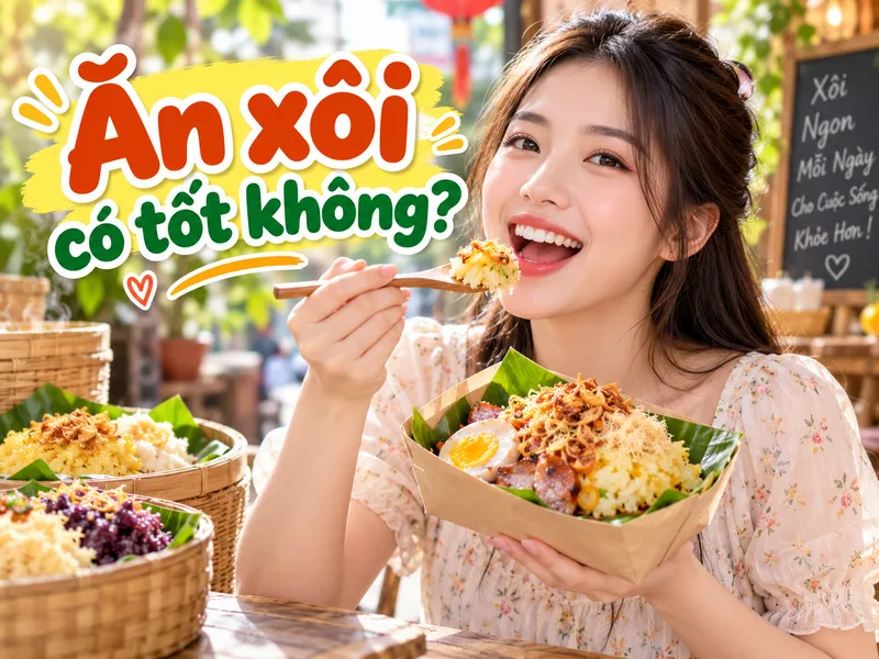 Các thành phần như tinh bột, chất đạm, chất béo và vitamin tạo nên giá trị dinh dưỡng của món xôi.